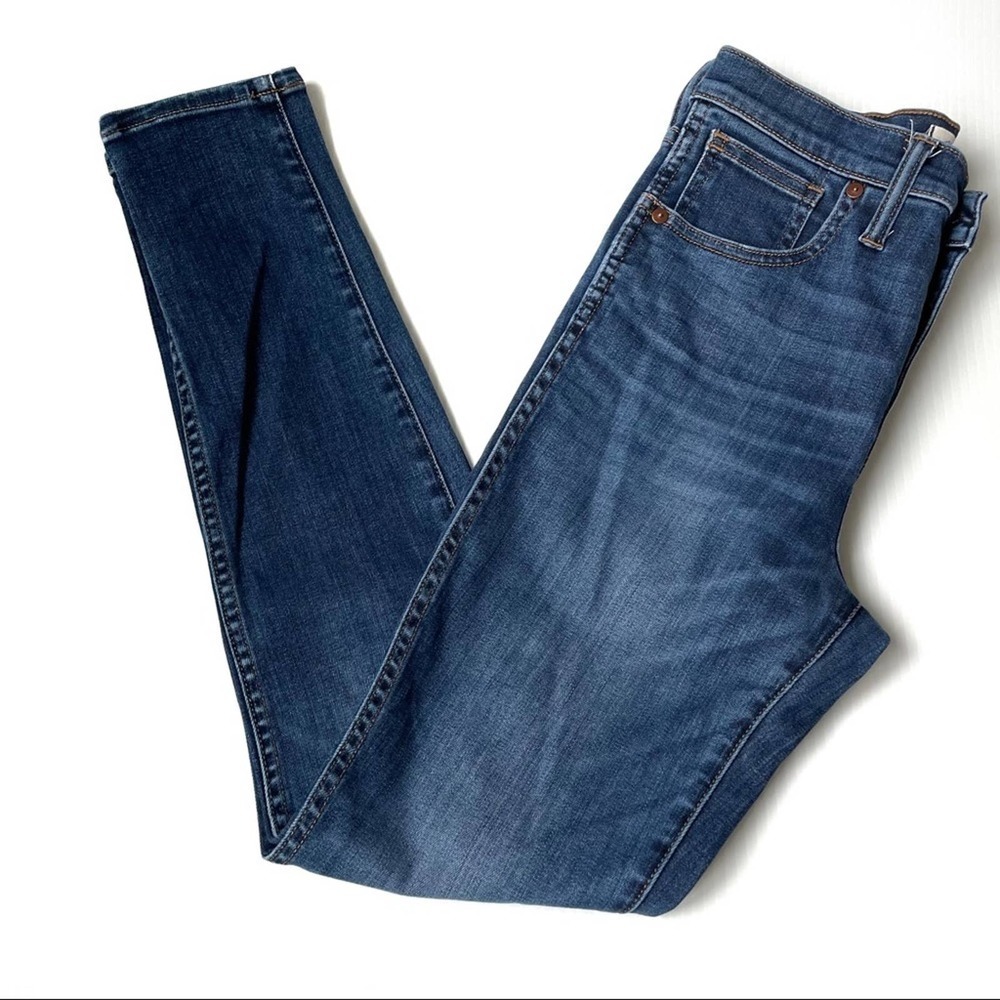 Madewell high-rise skinny medium blue denim